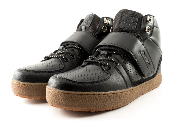 Marco Black Clipless Bike Shoe | DZRshoes - side and bottom view